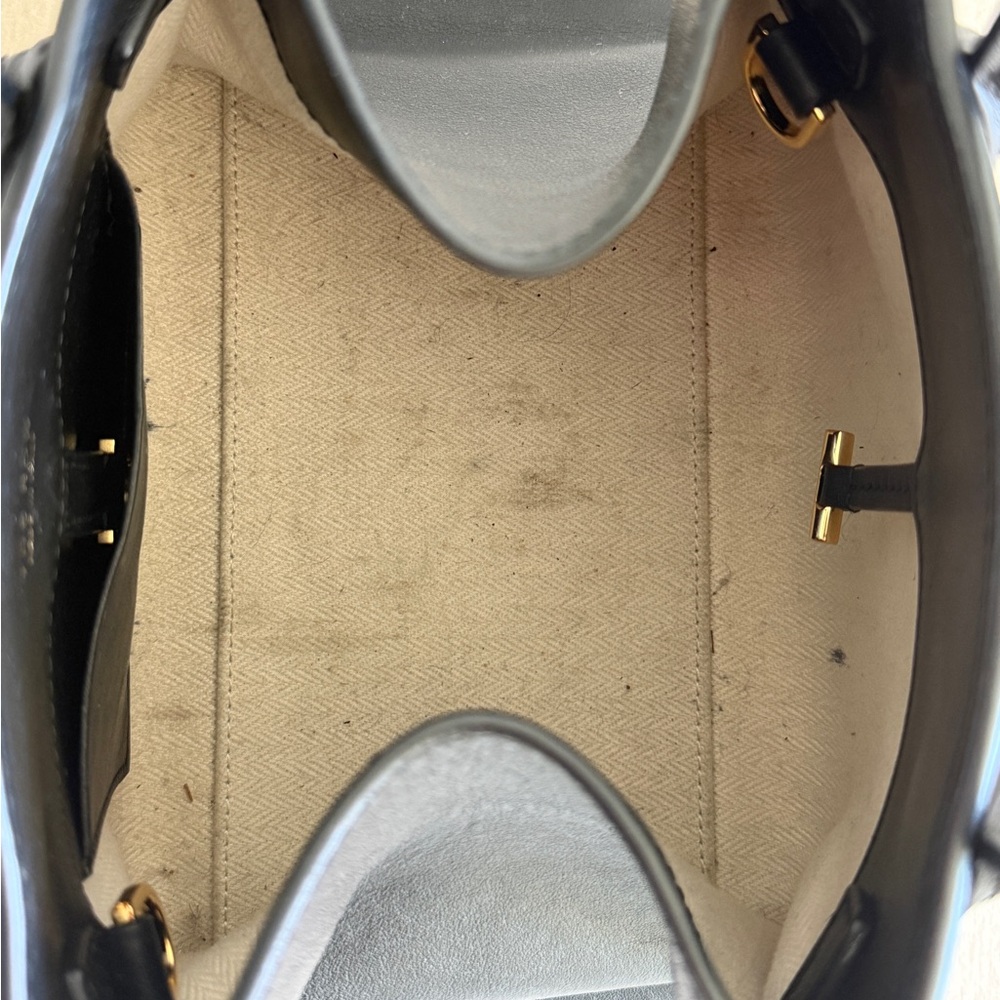 The Row Margaux 10 Black Leather Top Handle Bag | Made in Italy | Authentic - Picture 14 of 15